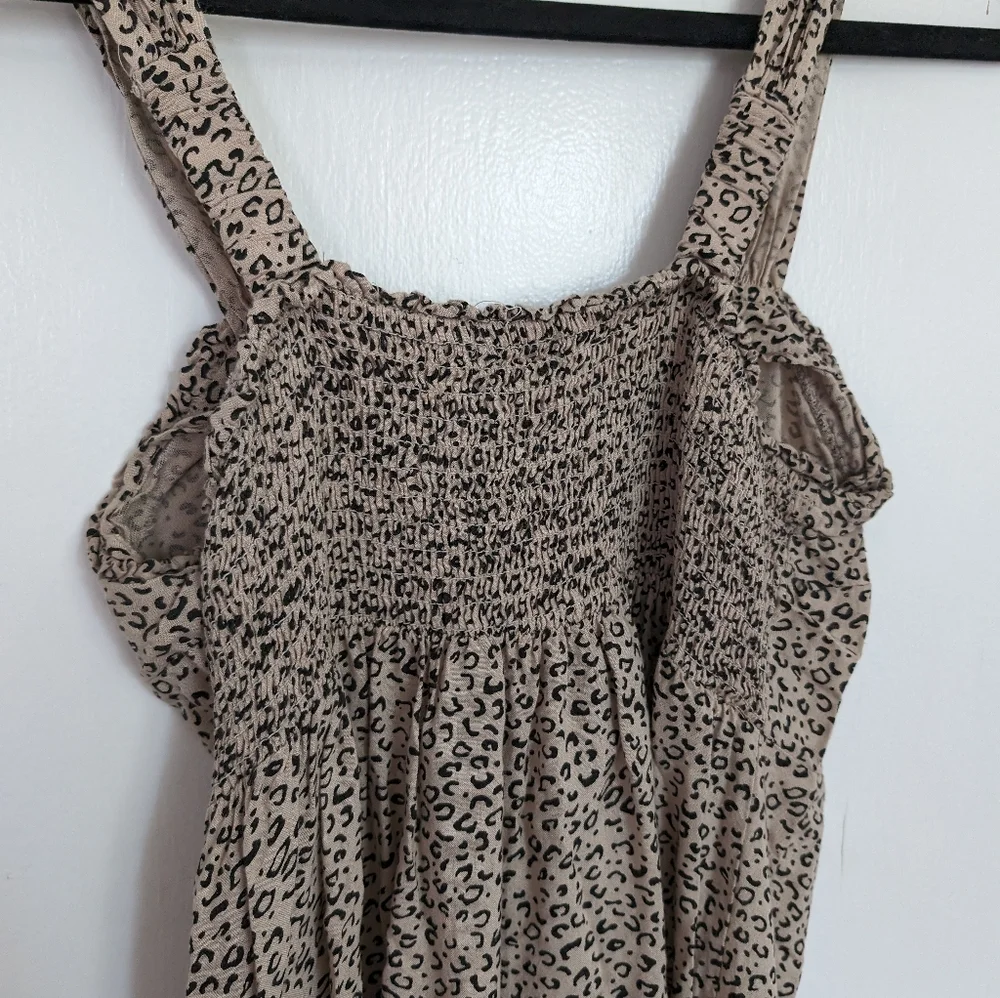 Japna Cheetah Print Buttondown dress. Form fitting. Size M. Great condition. - Picture 5 of 7